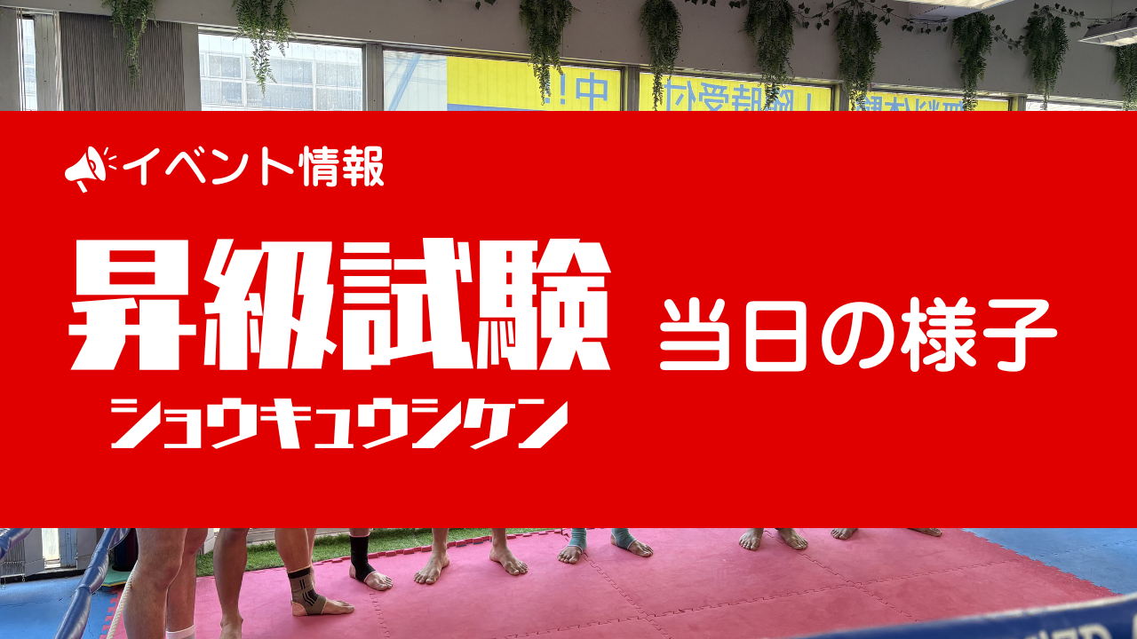 あなたが現在見ているのは 【昇級試験】当日の様子【2026/3/7(土)】